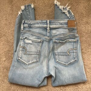 American Eagle high rise jegging crop. Next level stretch. Size 6 short.